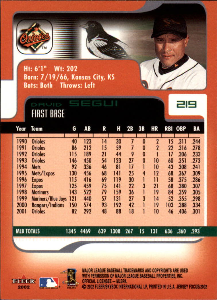2002 Fleer Focus JE Baseball "Main Set" Cards - Picture 434 of 497