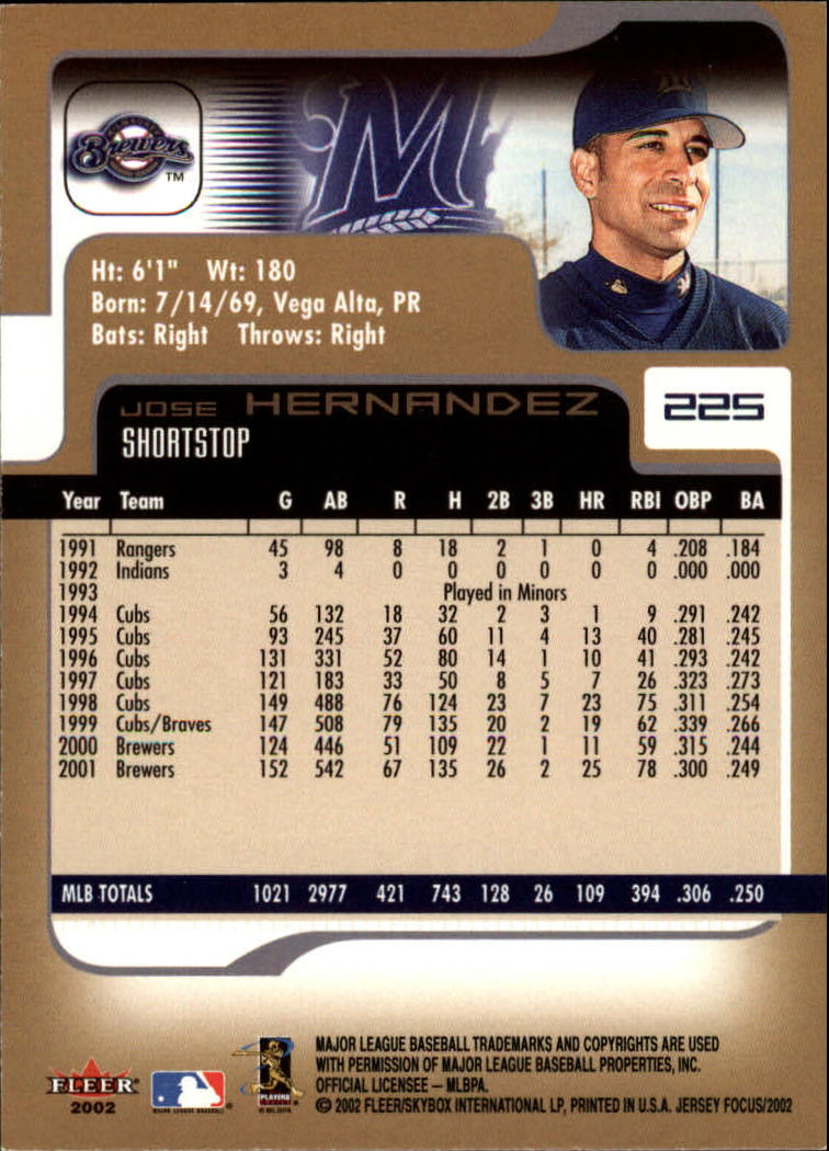 2002 Fleer Focus JE Baseball "Main Set" Cards - Picture 446 of 497