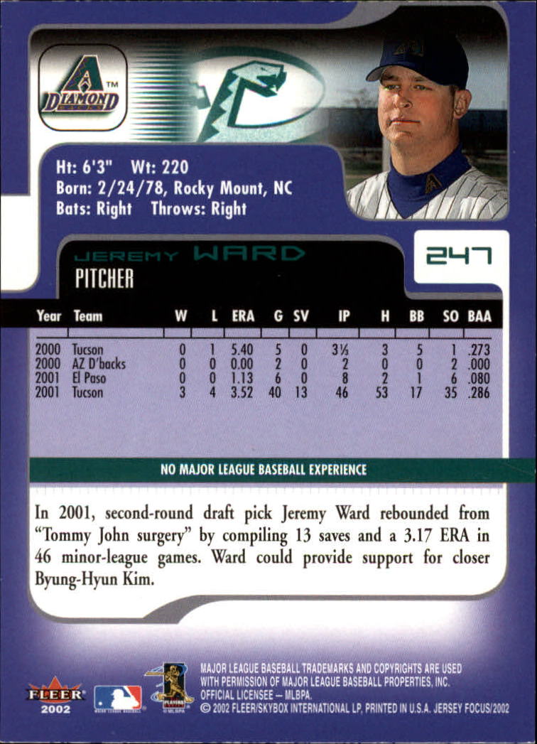 2002 Fleer Focus JE Baseball "Main Set" Cards - Picture 477 of 497