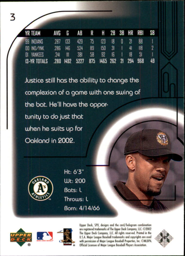 2002 SPx Baseball Card Pick - Picture 7 of 205