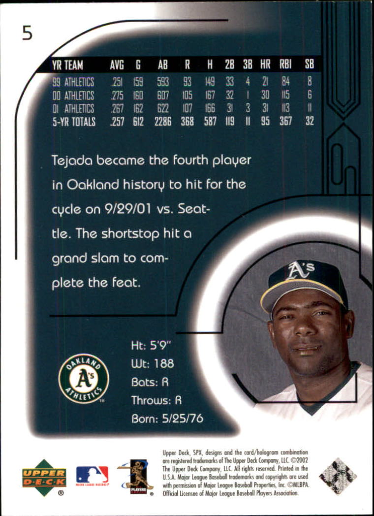 2002 SPx Baseball Card Pick - Picture 11 of 205