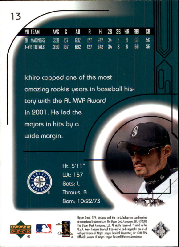 2002 SPx Baseball Card Pick - Picture 23 of 205