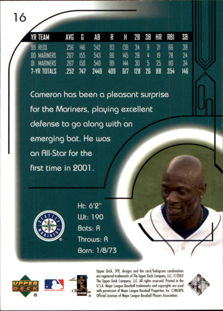 2002 SPx Baseball Card Pick - Picture 29 of 205