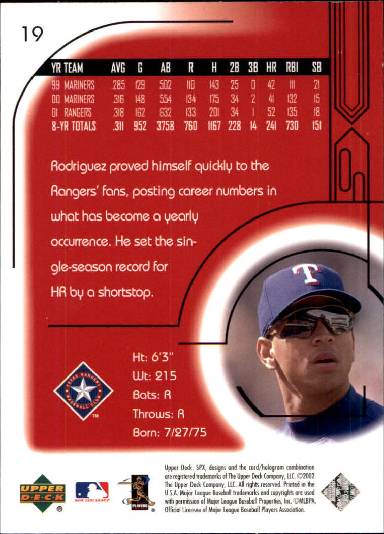 2002 SPx Baseball Card Pick - Picture 35 of 205