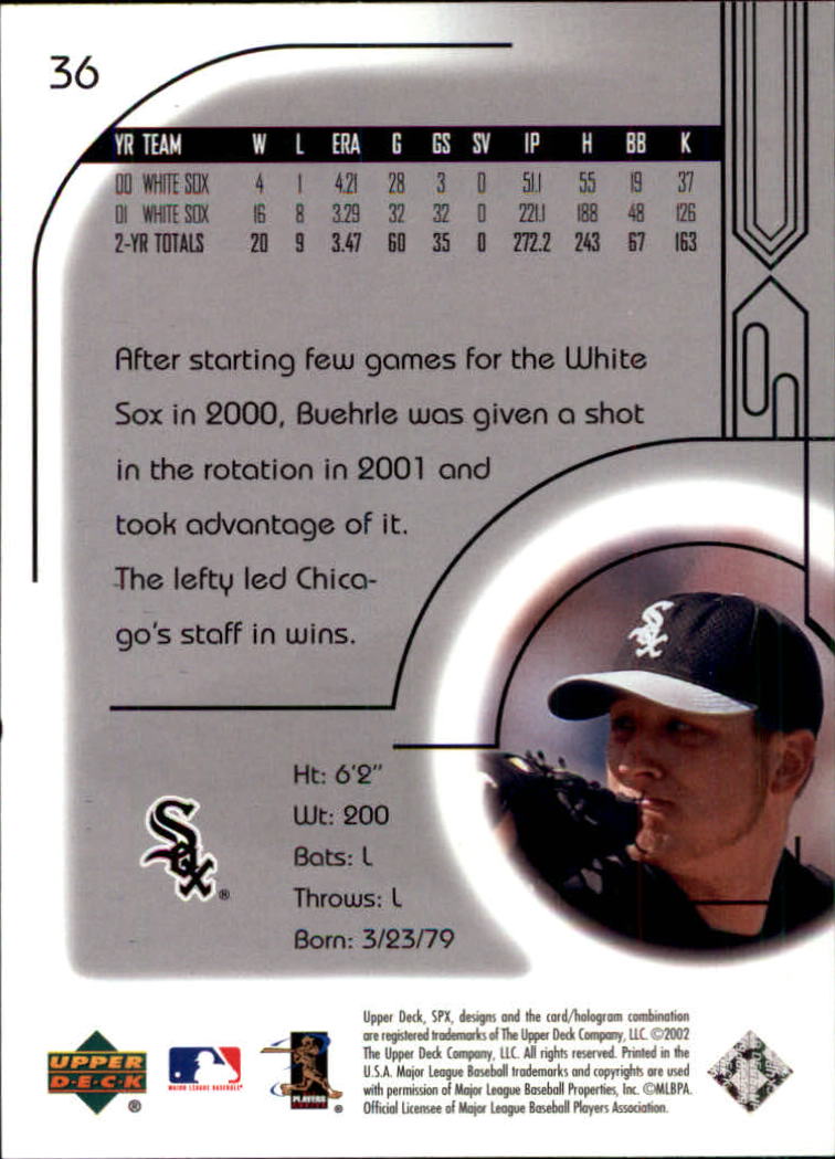 2002 SPx Baseball Card Pick - Picture 65 of 205