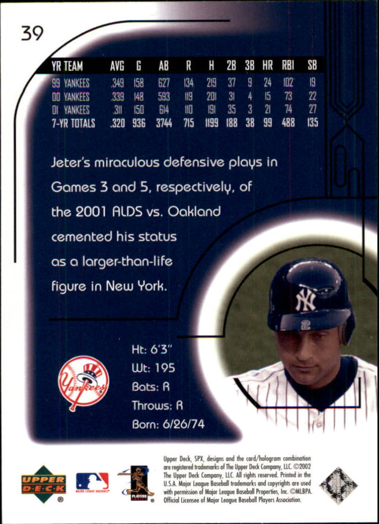 2002 SPx Baseball Card Pick - Picture 71 of 205