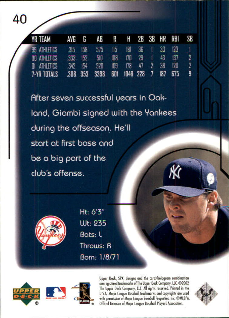 2002 SPx Baseball Card Pick - Picture 73 of 205