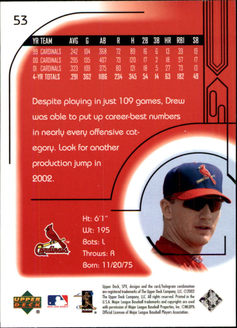 2002 SPx Baseball Card Pick - Picture 97 of 205