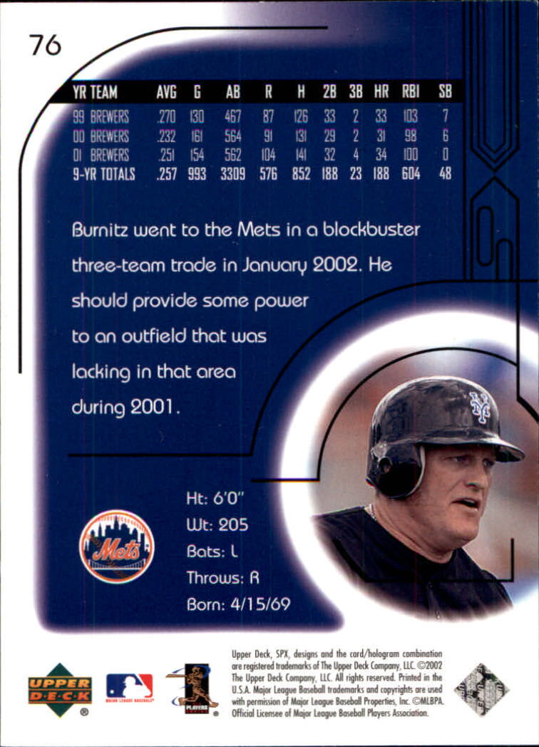 2002 SPx Baseball Card Pick - Picture 139 of 205