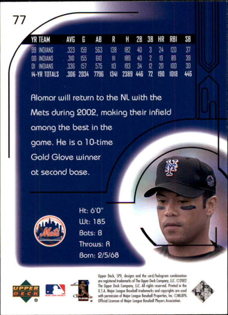 2002 SPx Baseball Card Pick - Picture 141 of 205