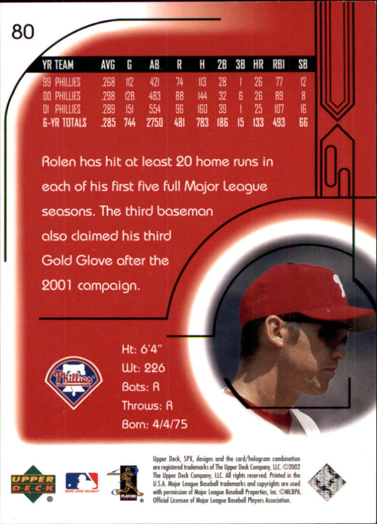 2002 SPx Baseball Card Pick - Picture 147 of 205