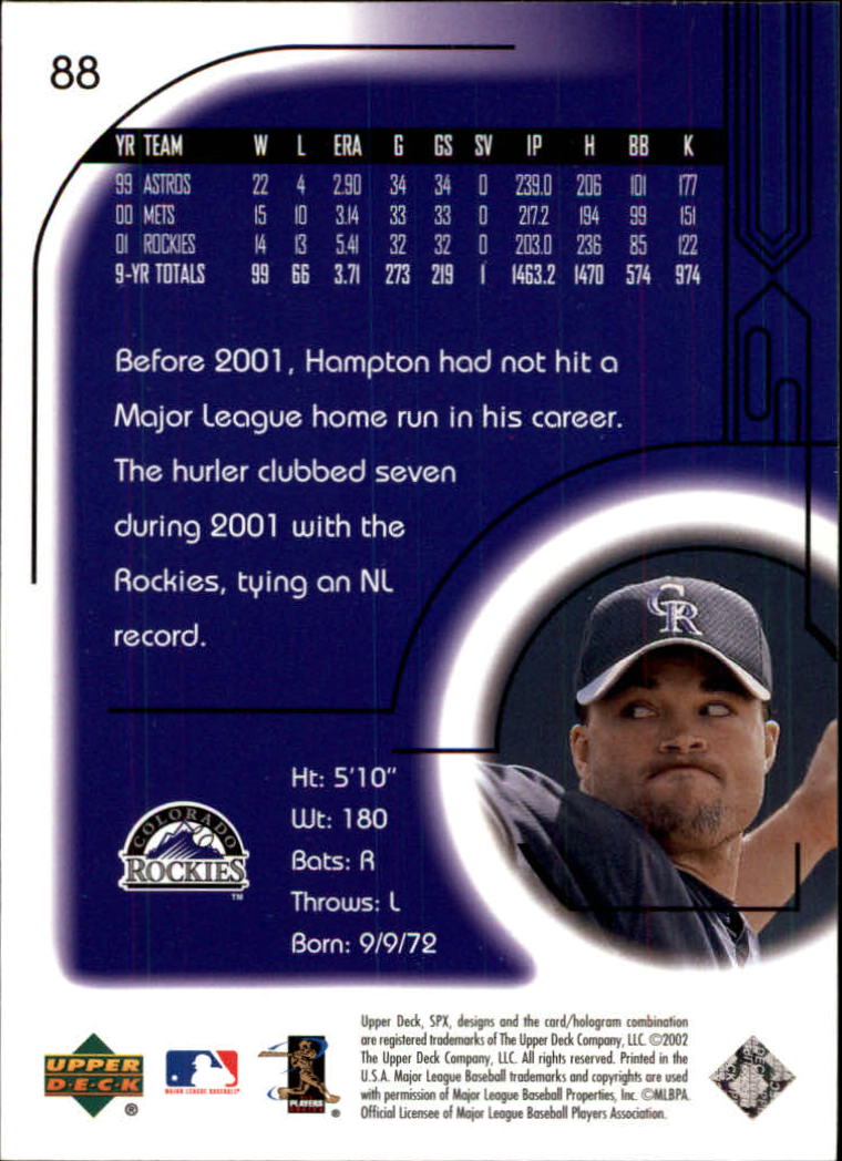 2002 SPx Baseball Card Pick - Picture 161 of 205