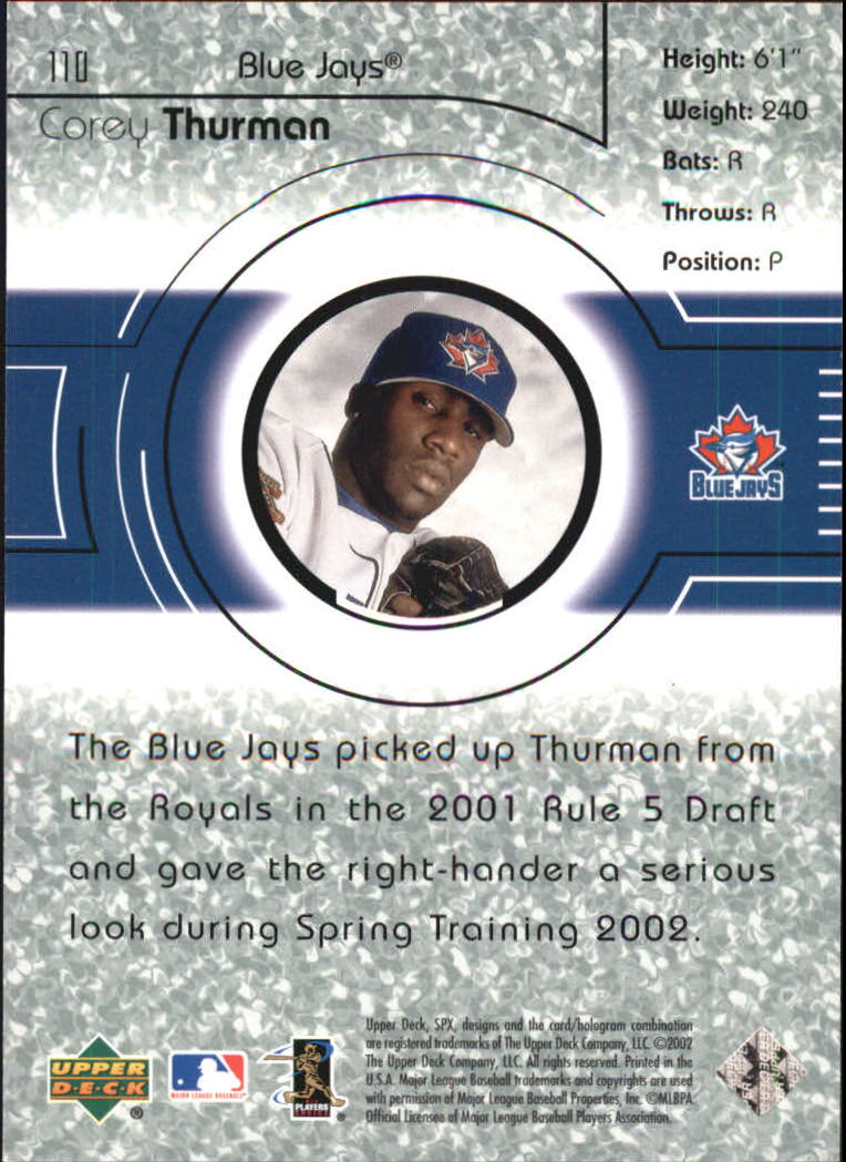 2002 SPx Baseball Card Pick - Picture 167 of 205