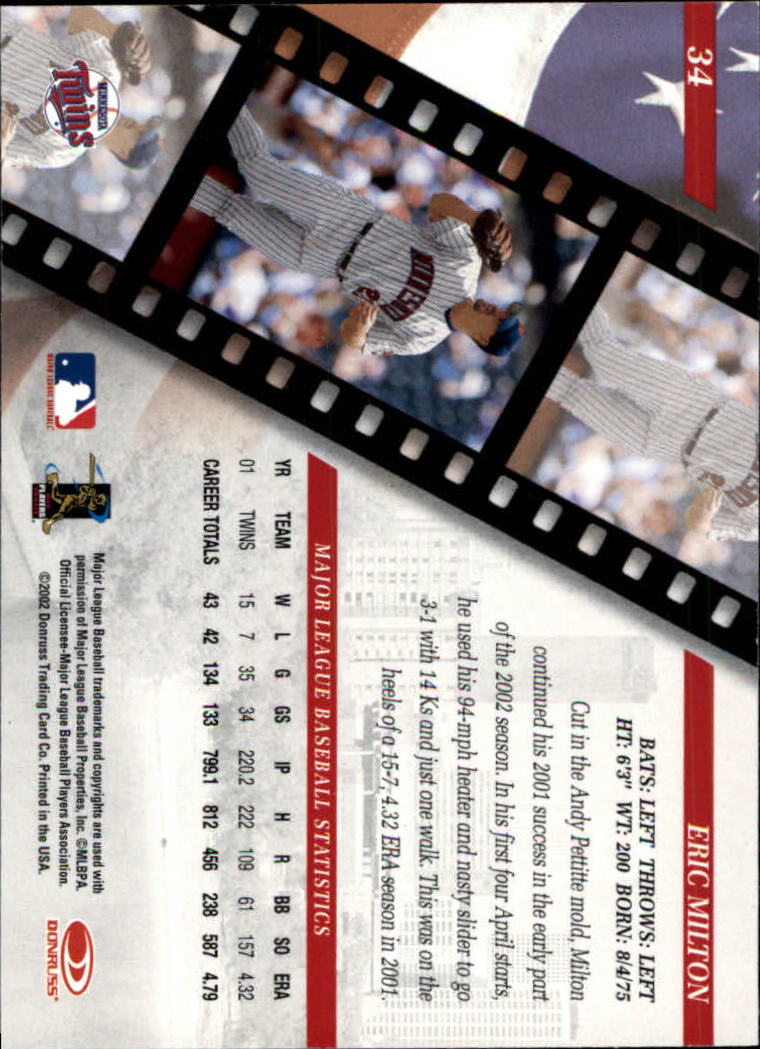 2002 Studio Baseball "Main Set" Cards #1 to #248 - Picture 43 of 231