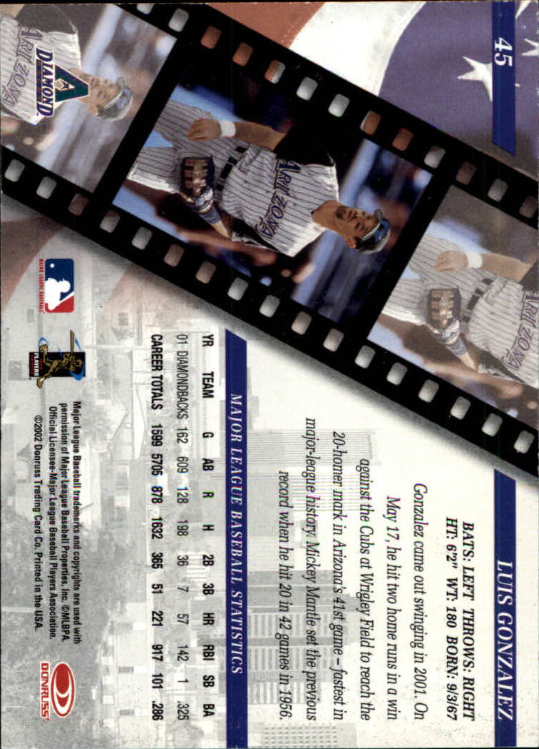 2002 Studio Baseball "Main Set" Cards #1 to #248 - Picture 53 of 231