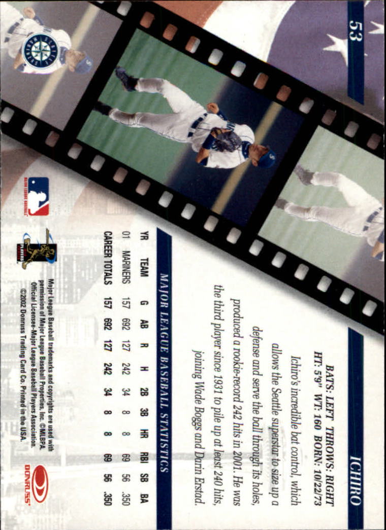 2002 Studio Baseball "Main Set" Cards #1 to #248 - Picture 61 of 231