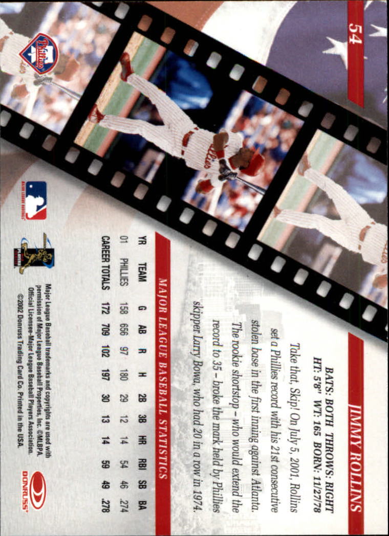 2002 Studio Baseball "Main Set" Cards #1 to #248 - Picture 63 of 231