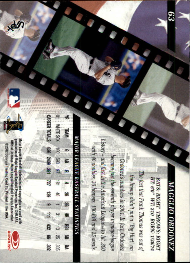 2002 Studio Baseball "Main Set" Cards #1 to #248 - Picture 73 of 231