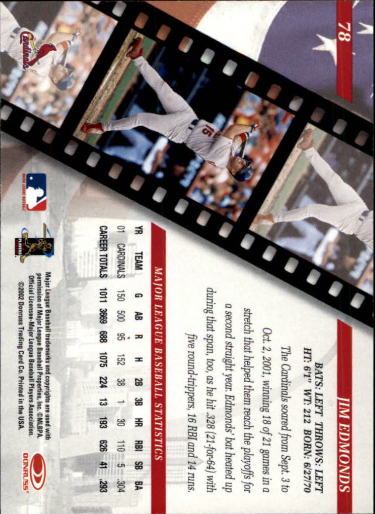 2002 Studio Baseball "Main Set" Cards #1 to #248 - Picture 91 of 231