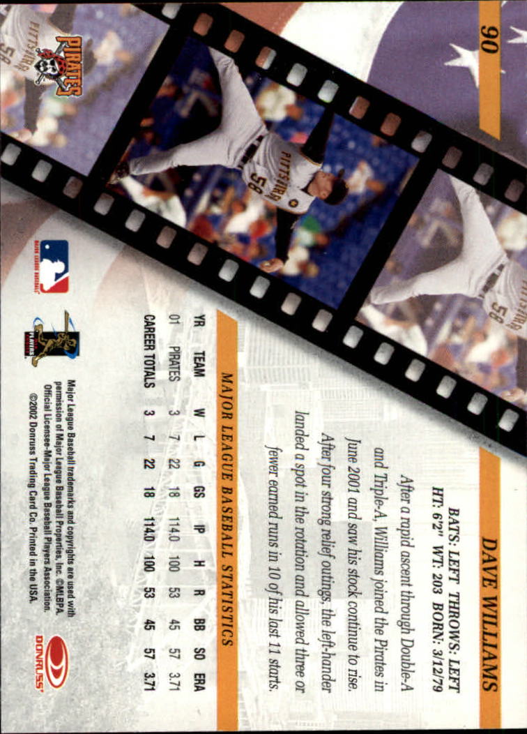 2002 Studio Baseball "Main Set" Cards #1 to #248 - Picture 101 of 231
