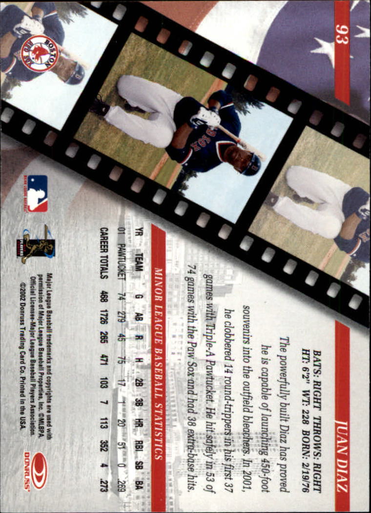 2002 Studio Baseball "Main Set" Cards #1 to #248 - Picture 105 of 231
