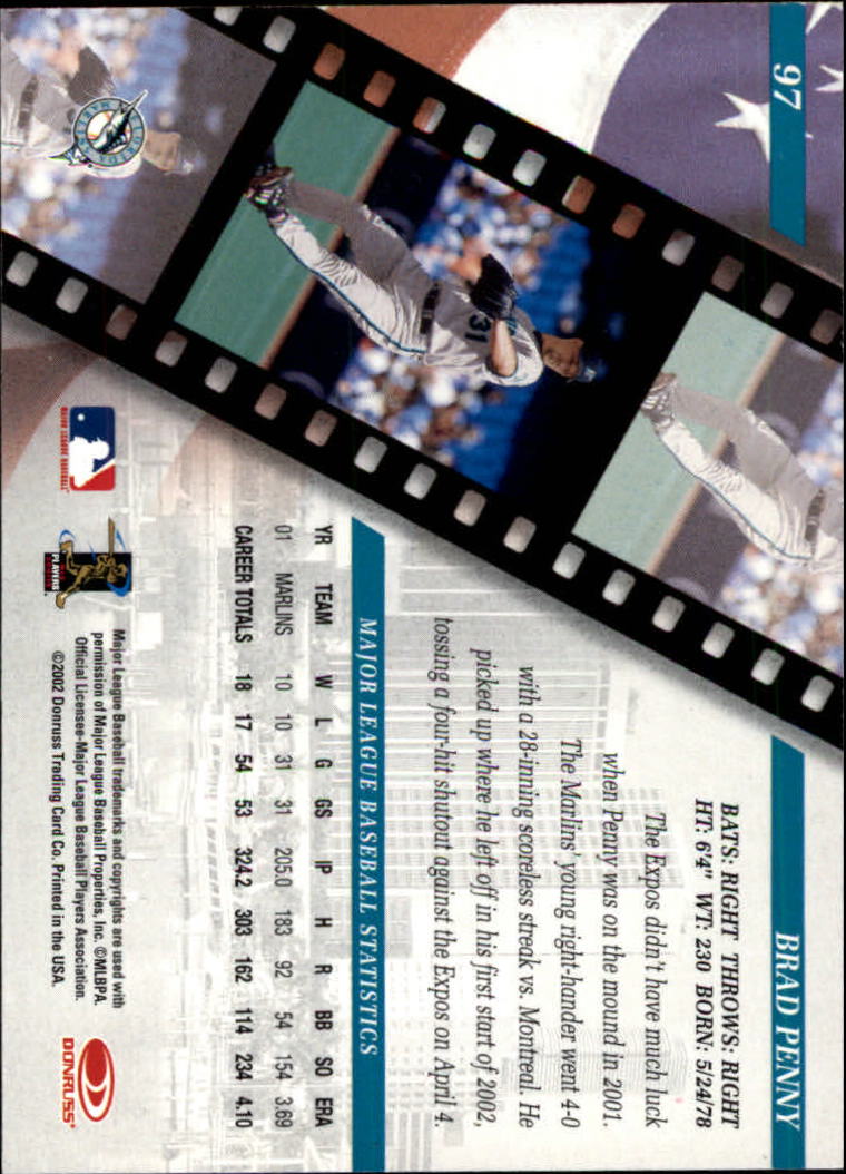 2002 Studio Baseball "Main Set" Cards #1 to #248 - Picture 111 of 231