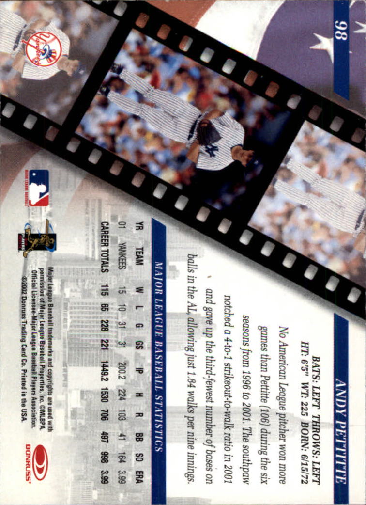 2002 Studio Baseball "Main Set" Cards #1 to #248 - Picture 113 of 231