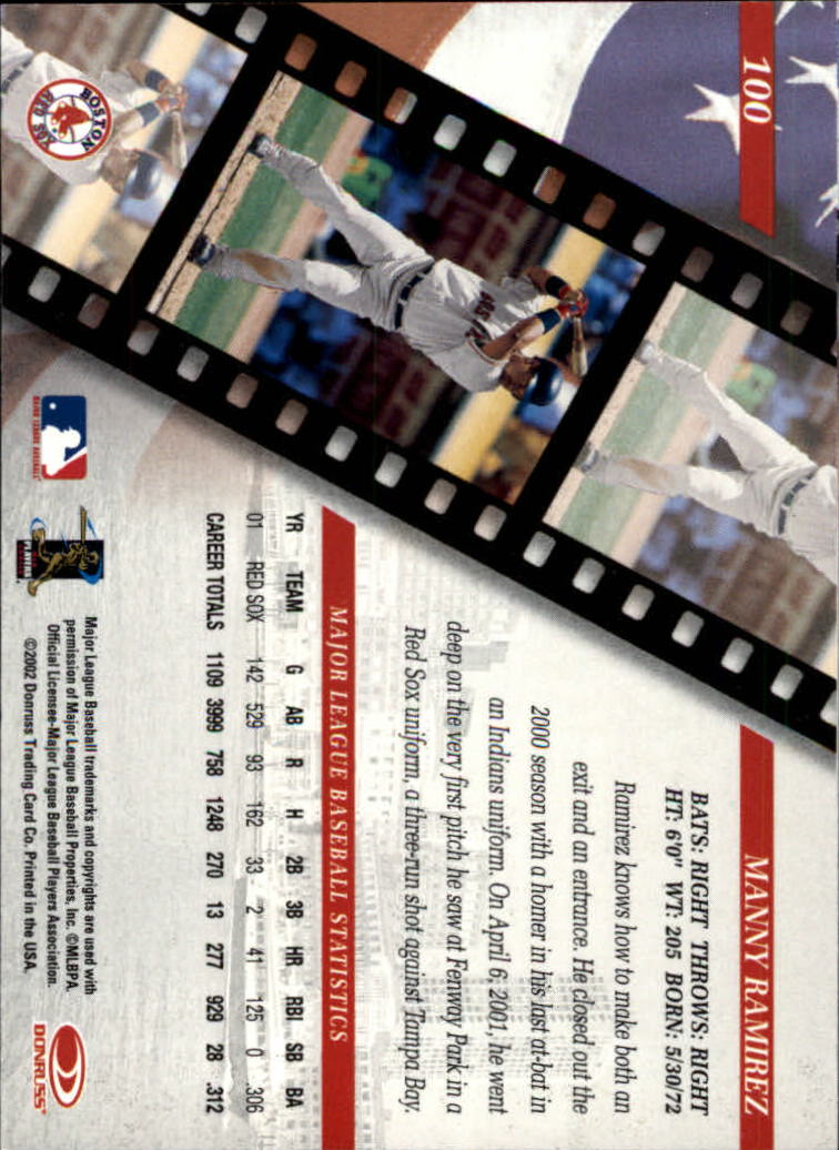 2002 Studio Baseball "Main Set" Cards #1 to #248 - Picture 117 of 231