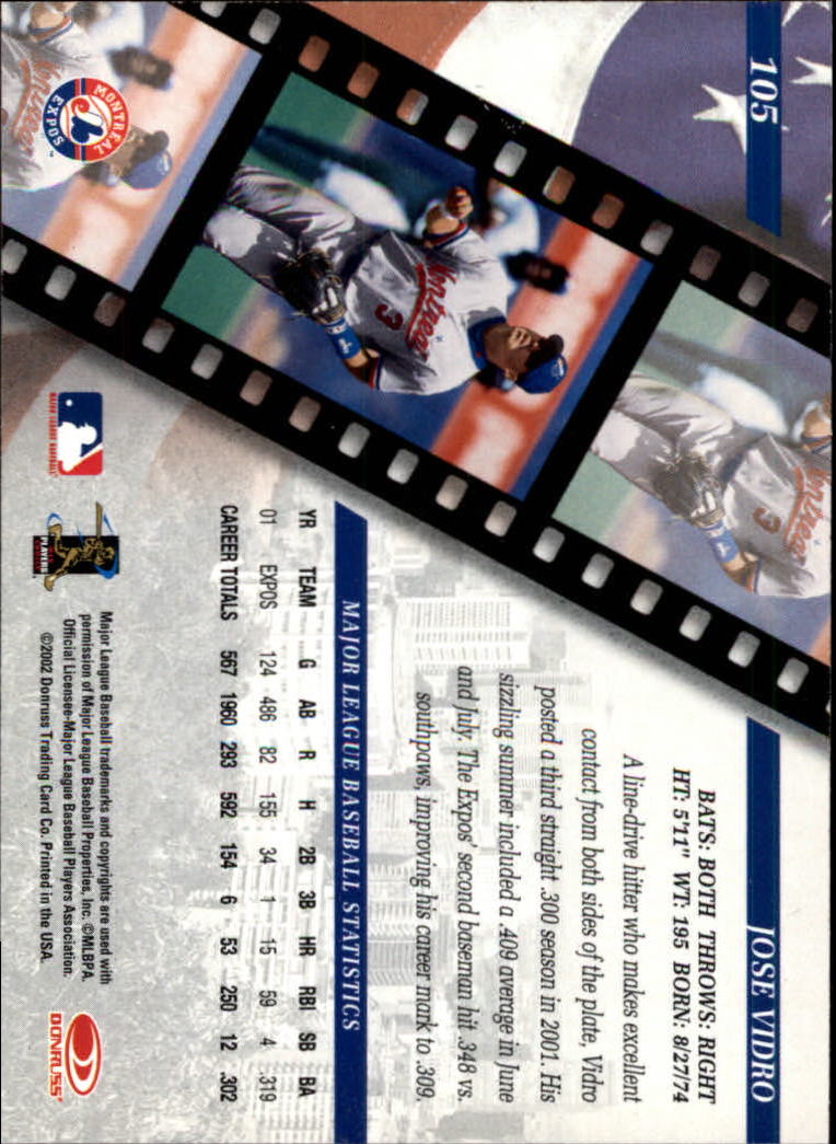 2002 Studio Baseball "Main Set" Cards #1 to #248 - Picture 123 of 231