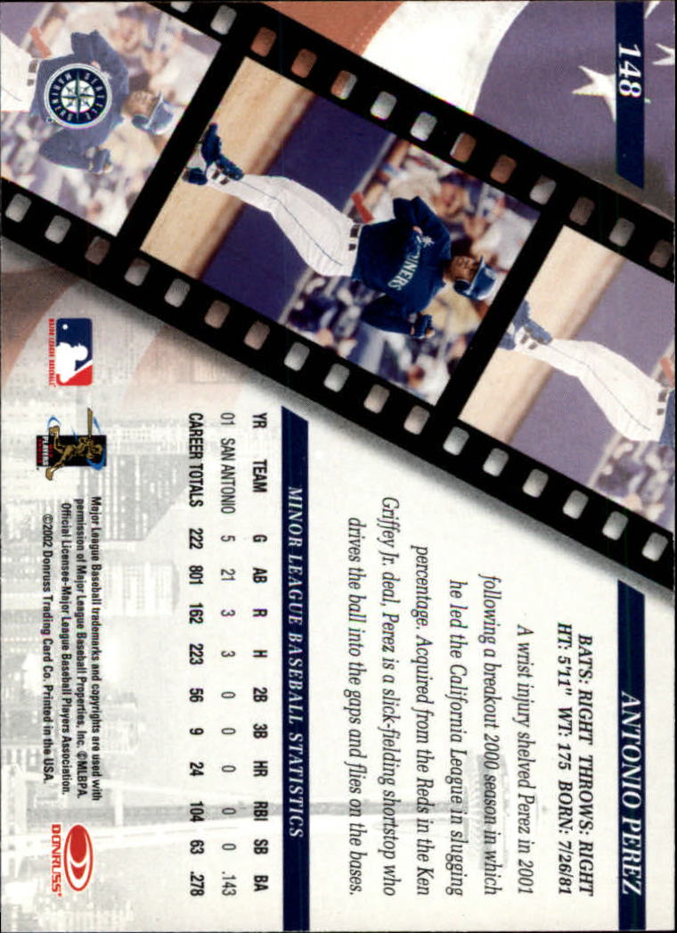 2002 Studio Baseball "Main Set" Cards #1 to #248 - Picture 163 of 231