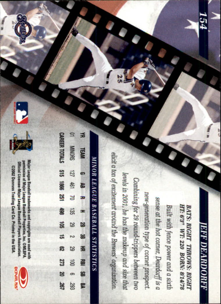 2002 Studio Baseball "Main Set" Cards #1 to #248 - Picture 167 of 231