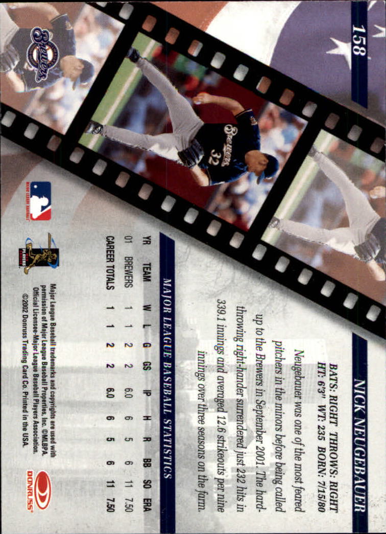 2002 Studio Baseball "Main Set" Cards #1 to #248 - Picture 173 of 231
