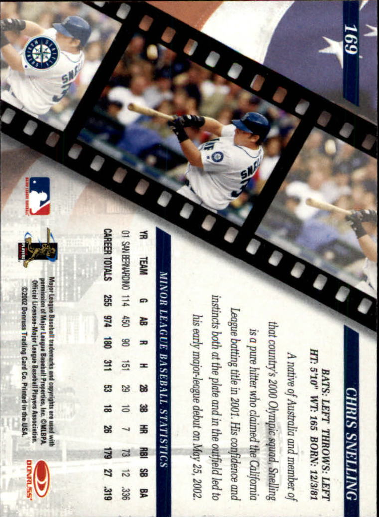 2002 Studio Baseball "Main Set" Cards #1 to #248 - Picture 181 of 231