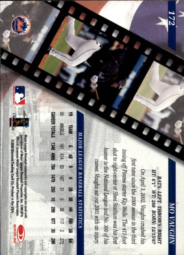 2002 Studio Baseball "Main Set" Cards #1 to #248 - Picture 185 of 231