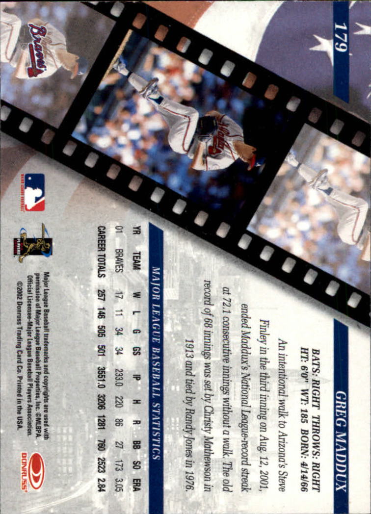 2002 Studio Baseball "Main Set" Cards #1 to #248 - Picture 193 of 231