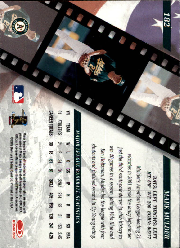 2002 Studio Baseball "Main Set" Cards #1 to #248 - Picture 197 of 231