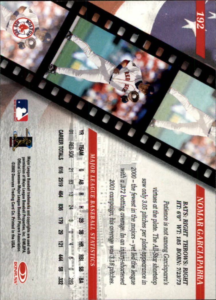 2002 Studio Baseball "Main Set" Cards #1 to #248 - Picture 205 of 231