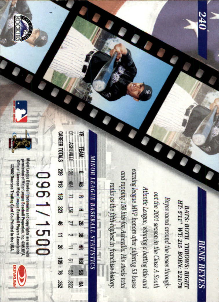 2002 Studio Baseball "Main Set" Cards #1 to #248 - Picture 229 of 231