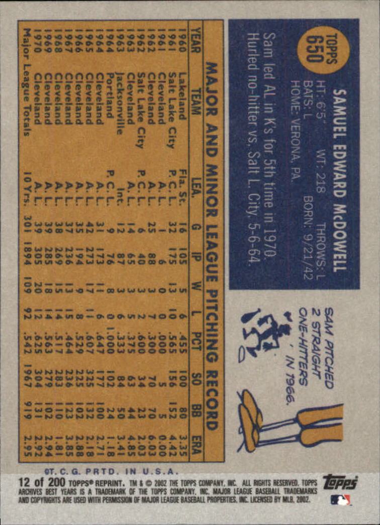 2002 Topps Archives Baseball - Picture 13 of 231