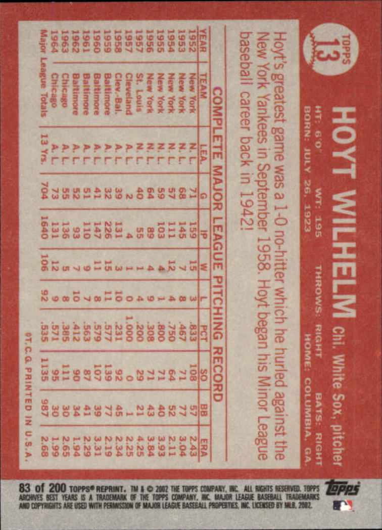 2002 Topps Archives Baseball - Picture 91 of 231