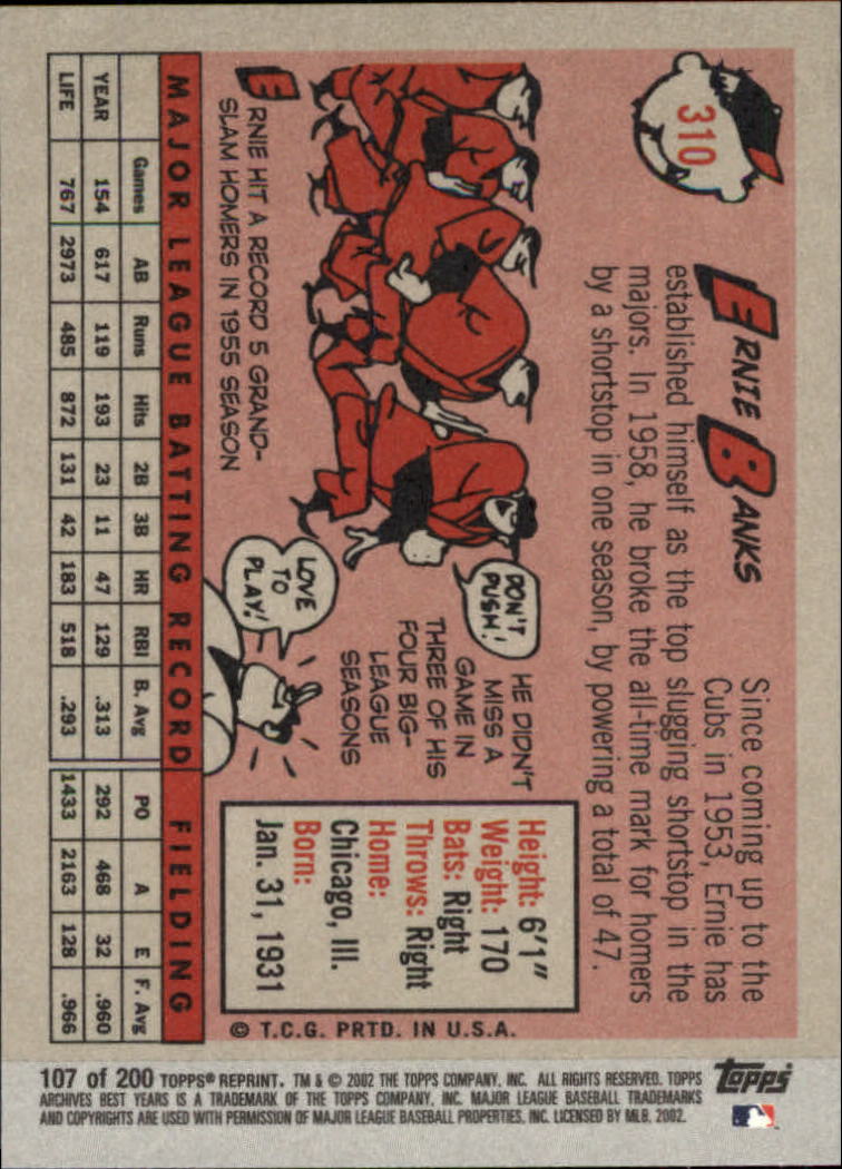 2002 Topps Archives Baseball - Picture 121 of 231