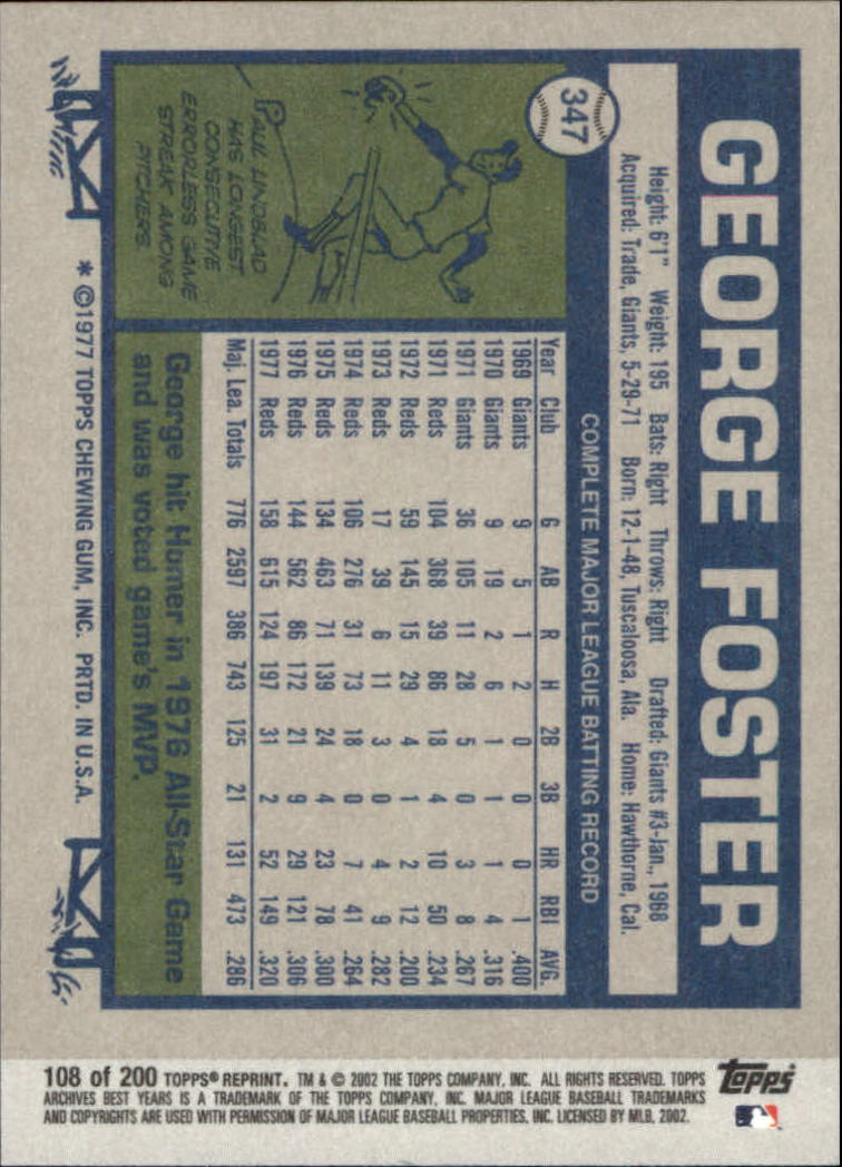 2002 Topps Archives Baseball - Picture 123 of 231