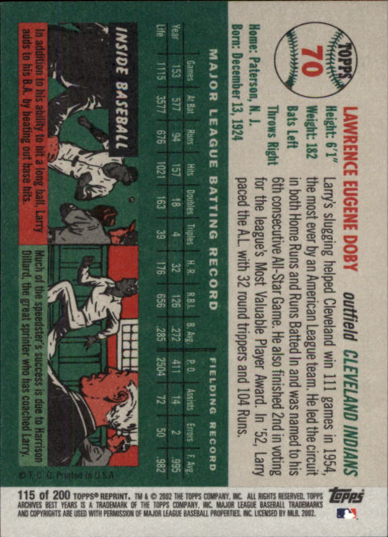 2002 Topps Archives Baseball - Picture 131 of 231