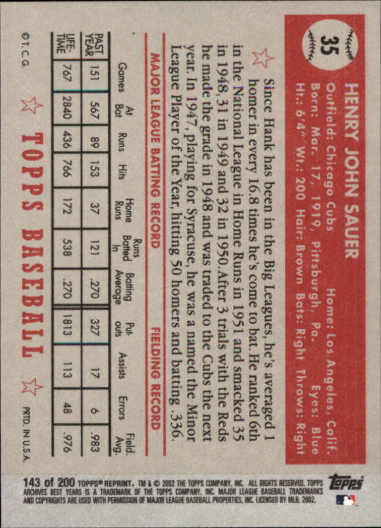2002 Topps Archives Baseball - Picture 167 of 231
