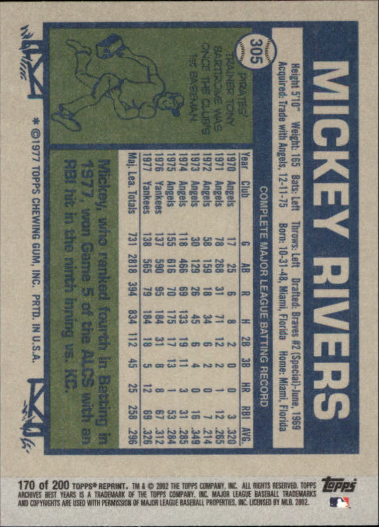2002 Topps Archives Baseball - Picture 193 of 231