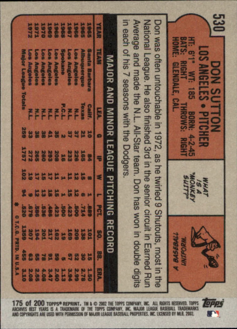 2002 Topps Archives Baseball - Picture 197 of 231