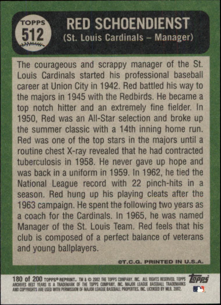 2002 Topps Archives Baseball - Picture 205 of 231
