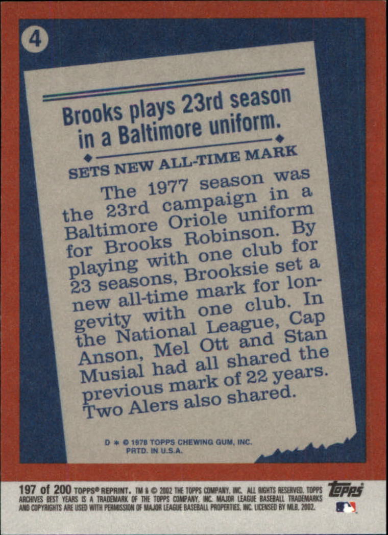 2002 Topps Archives Baseball - Picture 227 of 231