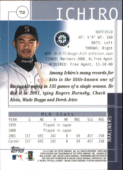 2002 Topps Reserve Baseball - Picture 43 of 87