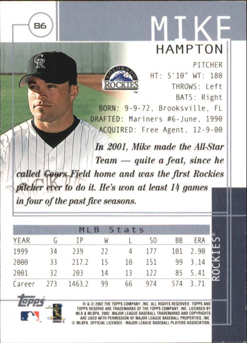 2002 Topps Reserve Baseball - Picture 53 of 87